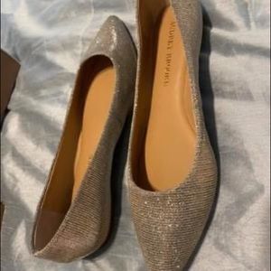 Audrey Brooke Gold Silver Flats
